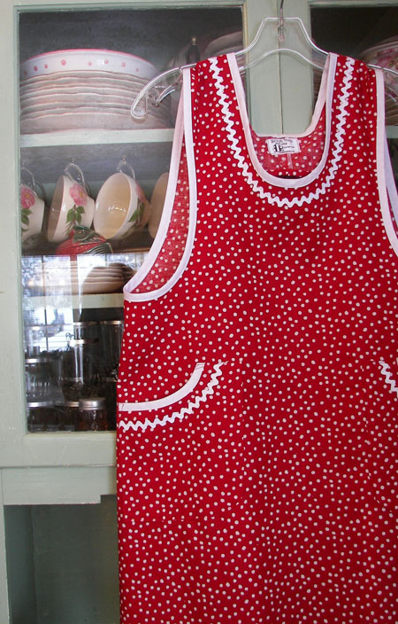 Aunt Violet Red Polka Dot